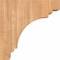 Ekena Millwork Pescadero Smooth Corbel, Western Red Cedar, 5 1/2"W x 10"D x 10"H COR06X10X10PEC00SWR - alternate 2